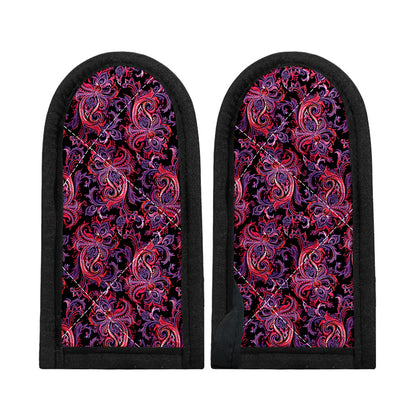 Purple Paisley Pattern Print Skillet Handle Cover