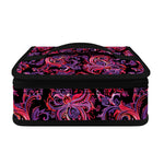 Purple Paisley Pattern Print Small Lunch Bag