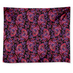 Purple Paisley Pattern Print Tapestry