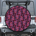 Purple Paisley Pattern Print Tire Cover