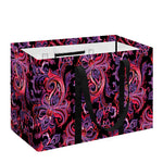 Purple Paisley Pattern Print Utility Tote Bag