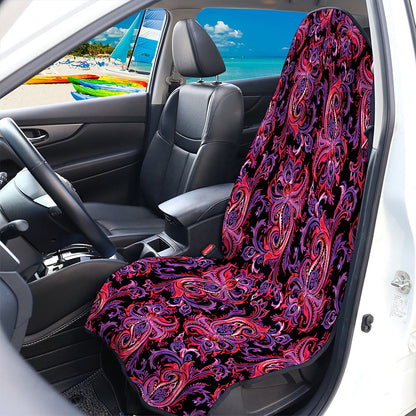 Purple Paisley Pattern Print Waterproof Car Seat Cover
