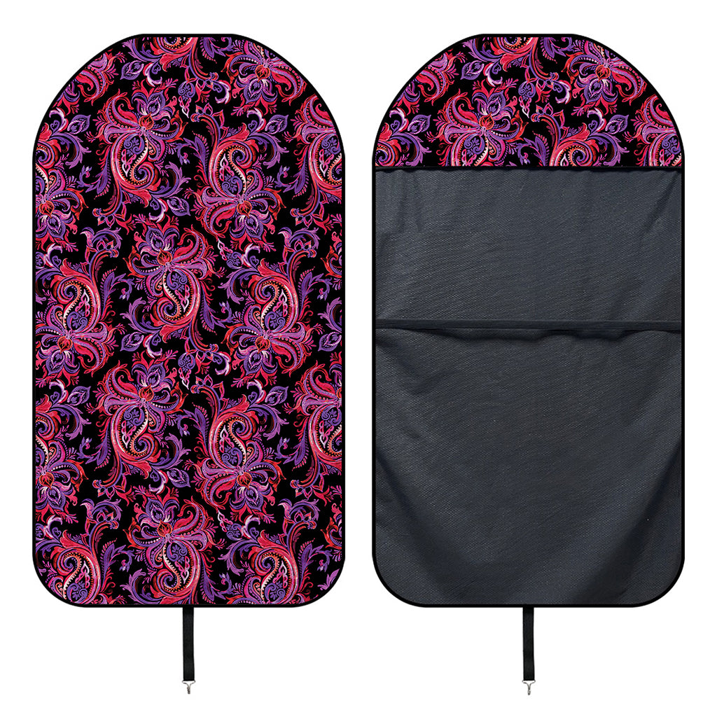 Purple Paisley Pattern Print Waterproof Car Seat Cover