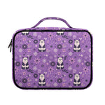 Purple Panda And Flower Pattern Print Briefcase Bible Bag