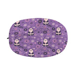 Purple Panda And Flower Pattern Print Car Side Mirror Covers