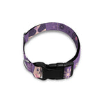 Purple Panda And Flower Pattern Print Dog Collar