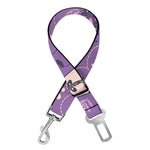 Purple Panda And Flower Pattern Print Dog Seat Belt
