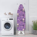 Purple Panda And Flower Pattern Print Ironing Board Cover