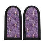 Purple Panda And Flower Pattern Print Skillet Handle Cover