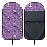 Purple Panda And Flower Pattern Print Waterproof Car Seat Cover
