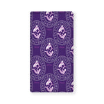 Purple Pisces Zodiac Pattern Print Baby Crib Sheet