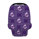 Purple Pisces Zodiac Pattern Print Baby Seat Cover