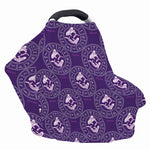 Purple Pisces Zodiac Pattern Print Baby Seat Cover