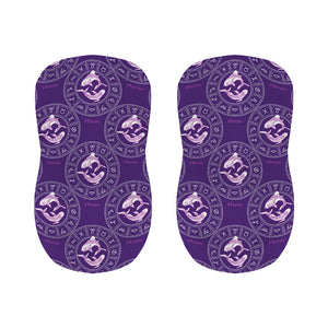 Purple Pisces Zodiac Pattern Print Bar Stool Covers