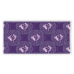 Purple Pisces Zodiac Pattern Print Beach Towel