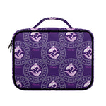 Purple Pisces Zodiac Pattern Print Briefcase Bible Bag