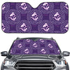 Purple Pisces Zodiac Pattern Print Car Windshield Sun Shade