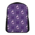 Purple Pisces Zodiac Pattern Print Casual Backpack