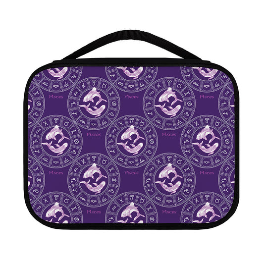 Purple Pisces Zodiac Pattern Print Classic Bible Case