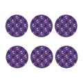 Purple Pisces Zodiac Pattern Print Coaster Set