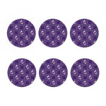 Purple Pisces Zodiac Pattern Print Coaster Set