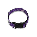Purple Pisces Zodiac Pattern Print Dog Collar