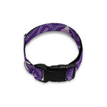 Purple Pisces Zodiac Pattern Print Dog Collar