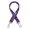 Purple Pisces Zodiac Pattern Print Dog Seat Belt