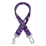 Purple Pisces Zodiac Pattern Print Dog Seat Belt