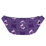 Purple Pisces Zodiac Pattern Print Fanny Pack