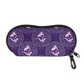 Purple Pisces Zodiac Pattern Print Glasses Case