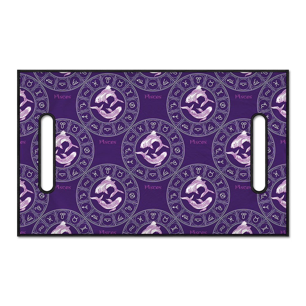 Purple Pisces Zodiac Pattern Print Golf Cart Seat Cover