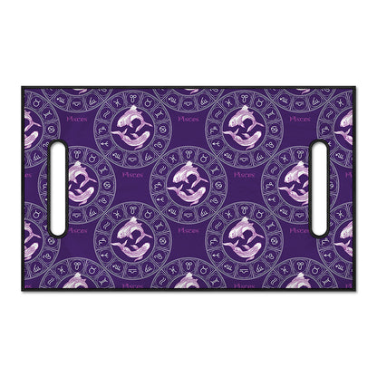 Purple Pisces Zodiac Pattern Print Golf Cart Seat Cover