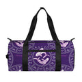Purple Pisces Zodiac Pattern Print Gym Bag