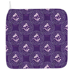 Purple Pisces Zodiac Pattern Print Hand Towel