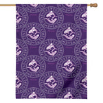Purple Pisces Zodiac Pattern Print House Flag