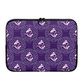 Purple Pisces Zodiac Pattern Print Laptop Sleeve