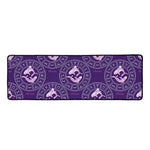 Purple Pisces Zodiac Pattern Print Long Kitchen Mat