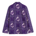 Purple Pisces Zodiac Pattern Print Men's Blazer