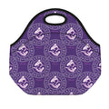 Purple Pisces Zodiac Pattern Print Neoprene Lunch Bag