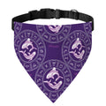 Purple Pisces Zodiac Pattern Print Over The Collar Dog Bandana