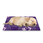 Purple Pisces Zodiac Pattern Print Pet Cooling Mat Cover