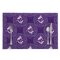 Purple Pisces Zodiac Pattern Print Placemat