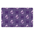 Purple Pisces Zodiac Pattern Print Polyester Doormat