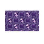 Purple Pisces Zodiac Pattern Print Polyester Flag