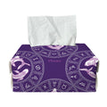 Purple Pisces Zodiac Pattern Print Rectangle Tissue Box Cover