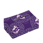 Purple Pisces Zodiac Pattern Print Rectangle Tissue Box Cover