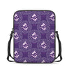 Purple Pisces Zodiac Pattern Print Rectangular Crossbody Bag