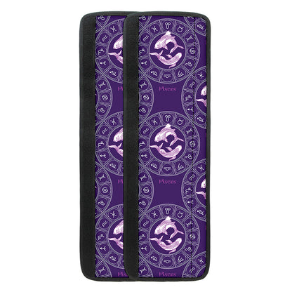 Purple Pisces Zodiac Pattern Print Refrigerator Handle Covers