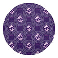 Purple Pisces Zodiac Pattern Print Round Blanket